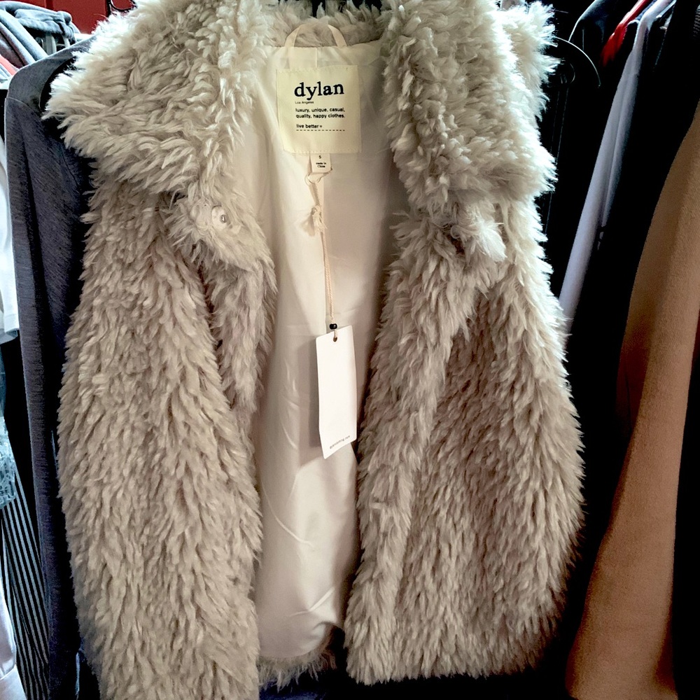 Dylan Comfy cozy vest Beige SZ small